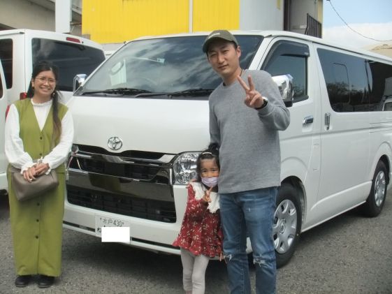 ハイエースをご購入いただいたK様