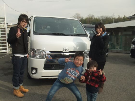 ハイエースをご購入いただいたK様