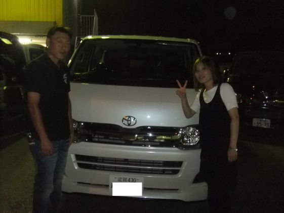 ハイエースをご購入いただいたY様