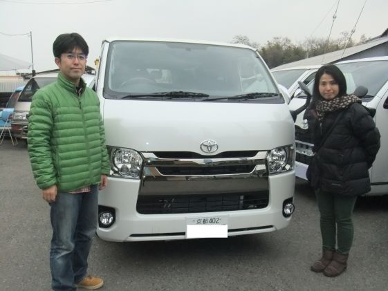 ハイエースをご購入いただいたG様