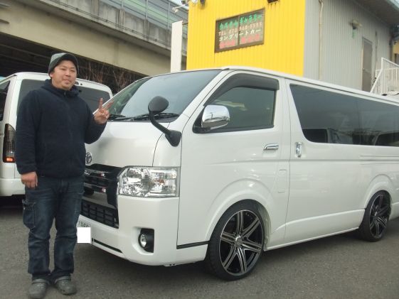 ハイエースをご購入いただいたF様