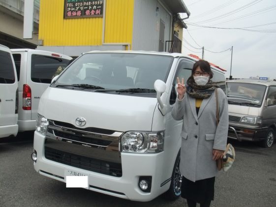 ハイエースをご購入いただいたF様